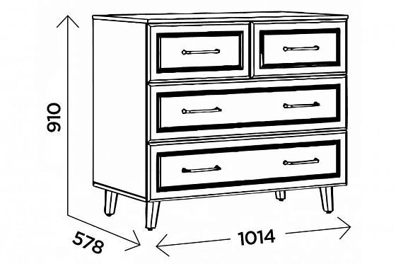 Комод "Ханна" М3 - Размеры