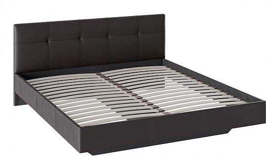 Кровать с мягкой обивкой Тип 1 "Элис" 1800 мм - Цвет: Коричневый (темный)